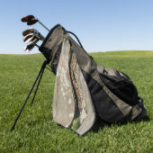Ratelslang in Shenandoah National Park Golfhanddoek (Groen)
