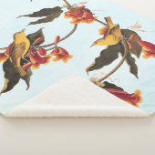 Rathbone's Warbler Song Bird op Crossvine Fleece B Sherpa Deken (3/4)