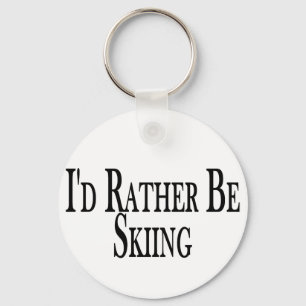 Rather Be Skiing Sleutelhanger