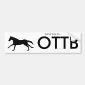 Rather Ride OTTB Bumpersticker (Voorkant)