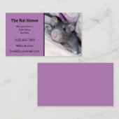 Ratingverhouding lavender visitekaartje (Voorkant / Achterkant)