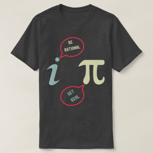 Rationele haal echte grappige Wiskunde Joke Stats T-shirt (Design voorkant)