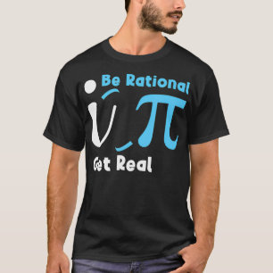 Rationele haal echte Wiskunde Joke Statistics Pun T-shirt