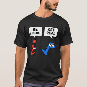 Rationele haal echte wiskunde leraar Wiskunde pi T-shirt