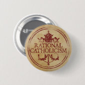Rationele katholieke pop ronde button 5,7 cm (Voorkant /achterkant)
