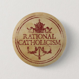 Rationele katholieke pop ronde button 5,7 cm