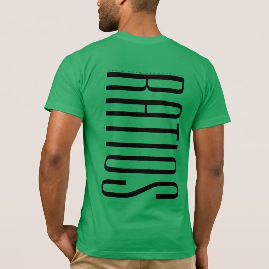 "RATIOS" T-SHIRT (Achterkant)