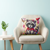 Raton laveur chéri – Coussin de la Saint-Valentin (Chaise)