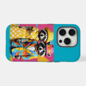 Raton laveur coloré des années 1960 (Verso Horizontal)