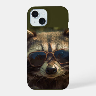 Raton laveur mignon et cool en lunettes humour ani