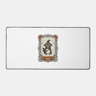 Raton laveur sorcière citrouille vintage Halloween