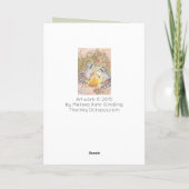 Ratons laveurs rôtissant la carte de vacances de (Dos)