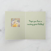 Ratons laveurs rôtissant la carte de vacances de (Intérieur)