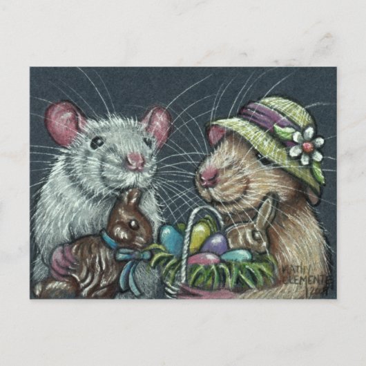 Rats Easter Baskets Briefkaart (Voorkant)