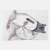 rats jouant serviette de cuisine (Horizontal)