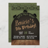 Rats le long de son dos anniversaire Invitation (Devant / Derrière)