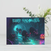 Rats 'n' Jack: Rioolspektakel Halloween kaart (Staand voorkant)