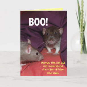 rats parlant carte de voeux personnalisable