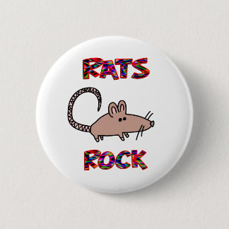 Rats Rock Ronde Button 5,7 Cm