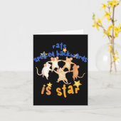 Rats Spelled Backwards Is Star Funny Rat Meme Rat  Kaart (Gele Bloem)