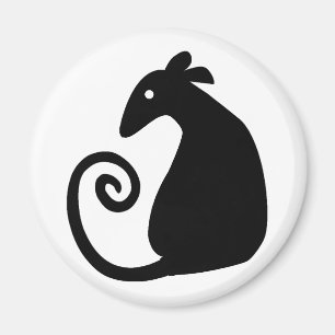 Ratsilhouet ratmagneet magneet
