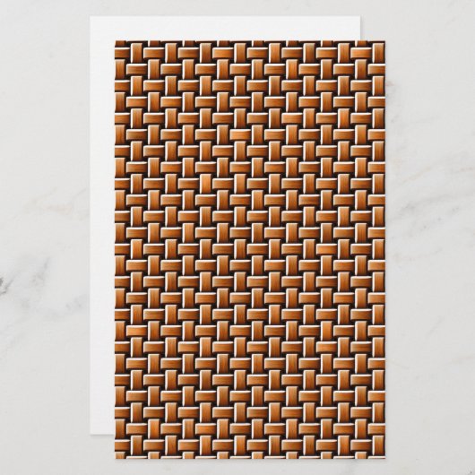 Rattan texture briefpapier (Voorkant / Achterkant)