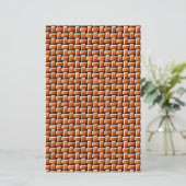 Rattan texture briefpapier (Staand voorkant)