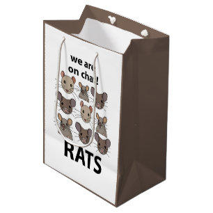 Ratten Dier We zijn op chat Grappige Ratten Medium Cadeauzakje