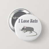 Ratten Ronde Button 5,7 Cm (Voorkant /achterkant)