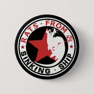 RATTEN VAN EEN ZINKBADGE VAN HET SCHIP RONDE BUTTON 5,7 CM