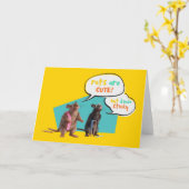 Ratten zijn Schattige, maar een beetje stinkend Kaart (Gele Bloem)