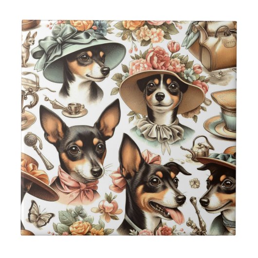  rattendrager naadloos tegeltje (Voorkant)