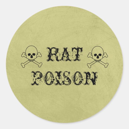 Rattengif  Halloween Potion Labels (Voorkant)