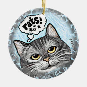 Rattenkat ornament