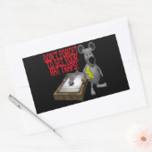 Rattenvallen Rechthoekige Sticker (Envelop)