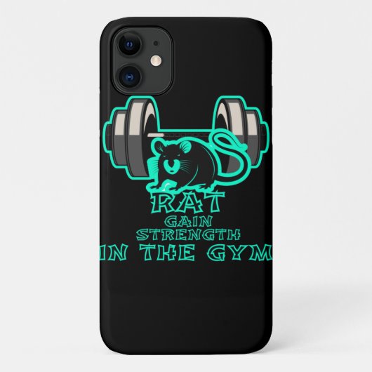 rattenversterking in de gym Case-Mate iPhone case (Achterkant)