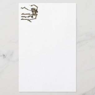 Rattle My Botten Skeleton Stationery Briefpapier