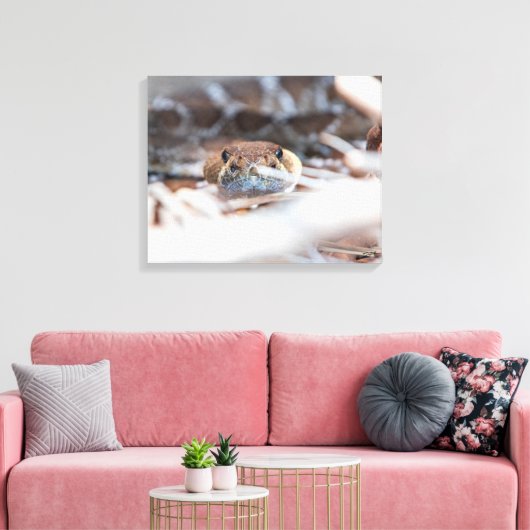Rattle Snake Canvas Afdruk (Insitu (Woonkamer))