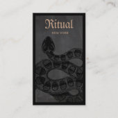 Rattlesnake Macabre Visitekaartje (Voorkant)