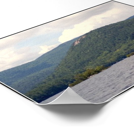 Rattlesnake Mountain en Squam Lake Photography Poster (Hoek)