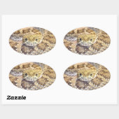 Rattlesnake Ovale Sticker (Vel)