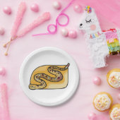 Rattlesnake Reptile Papieren Bordje (Feest)