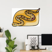 Rattlesnake Reptile Poster (Thuiskantoor)