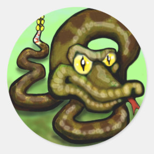 Rattlesnake Ronde Sticker