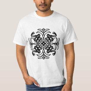 Rattlesnake (zwart en wit) t-shirt