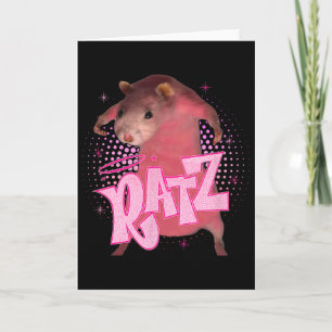 Ratz Fun Roze Muis Rat Meme Mannen Vrouwen Hallowe Kaart
