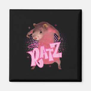 Ratz Fun Roze Muis Rat Meme Mannen Vrouwen Hallowe Magneet