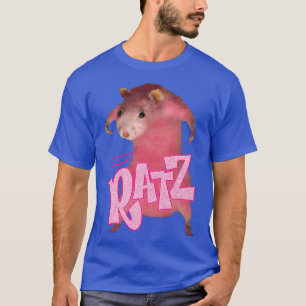 Ratz Pink Long Meme Funny Mouse Costume Ugly Chris T-shirt