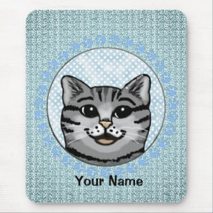 Ratzy Cat Face Mousepad Muismat