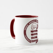 RAUC Mug Maroon Logo Mok (Voorkant links)